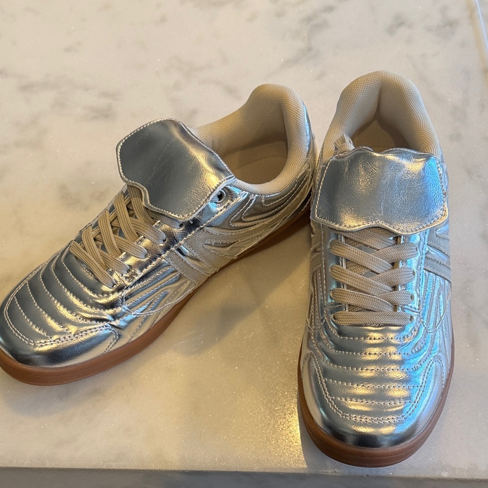 Project 62 Silver Athletic Shoes